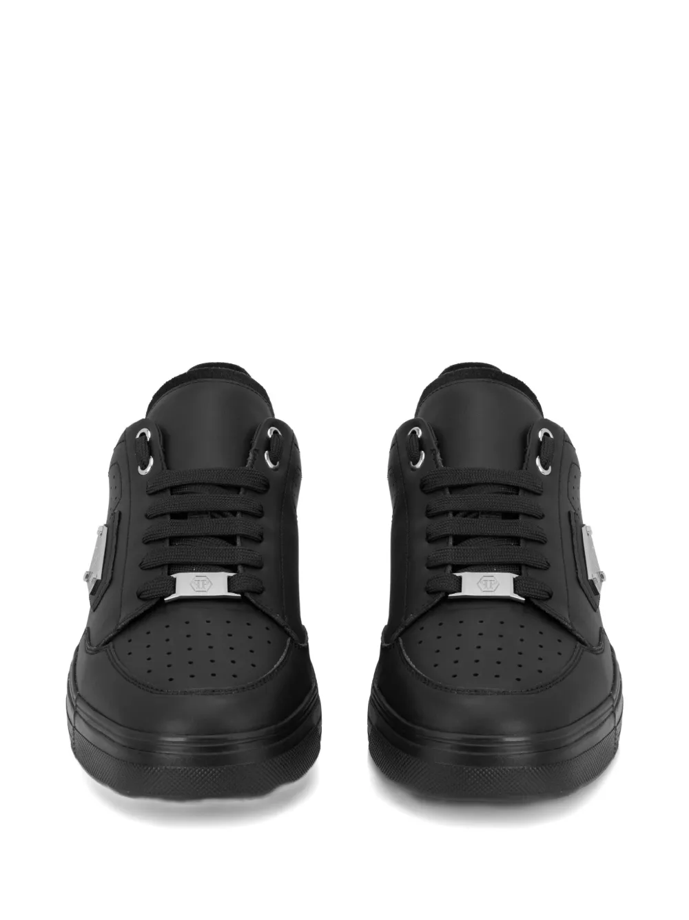 Philipp Plein Low-top sneakers met logoplakkaat Zwart