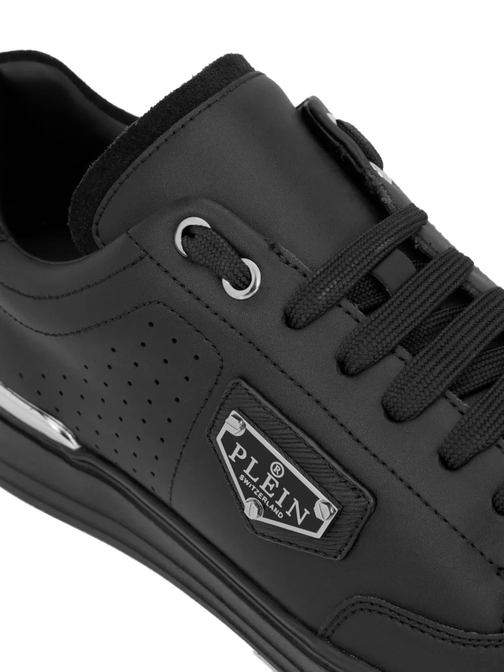 Philipp Plein Low-top sneakers met logoplakkaat Zwart