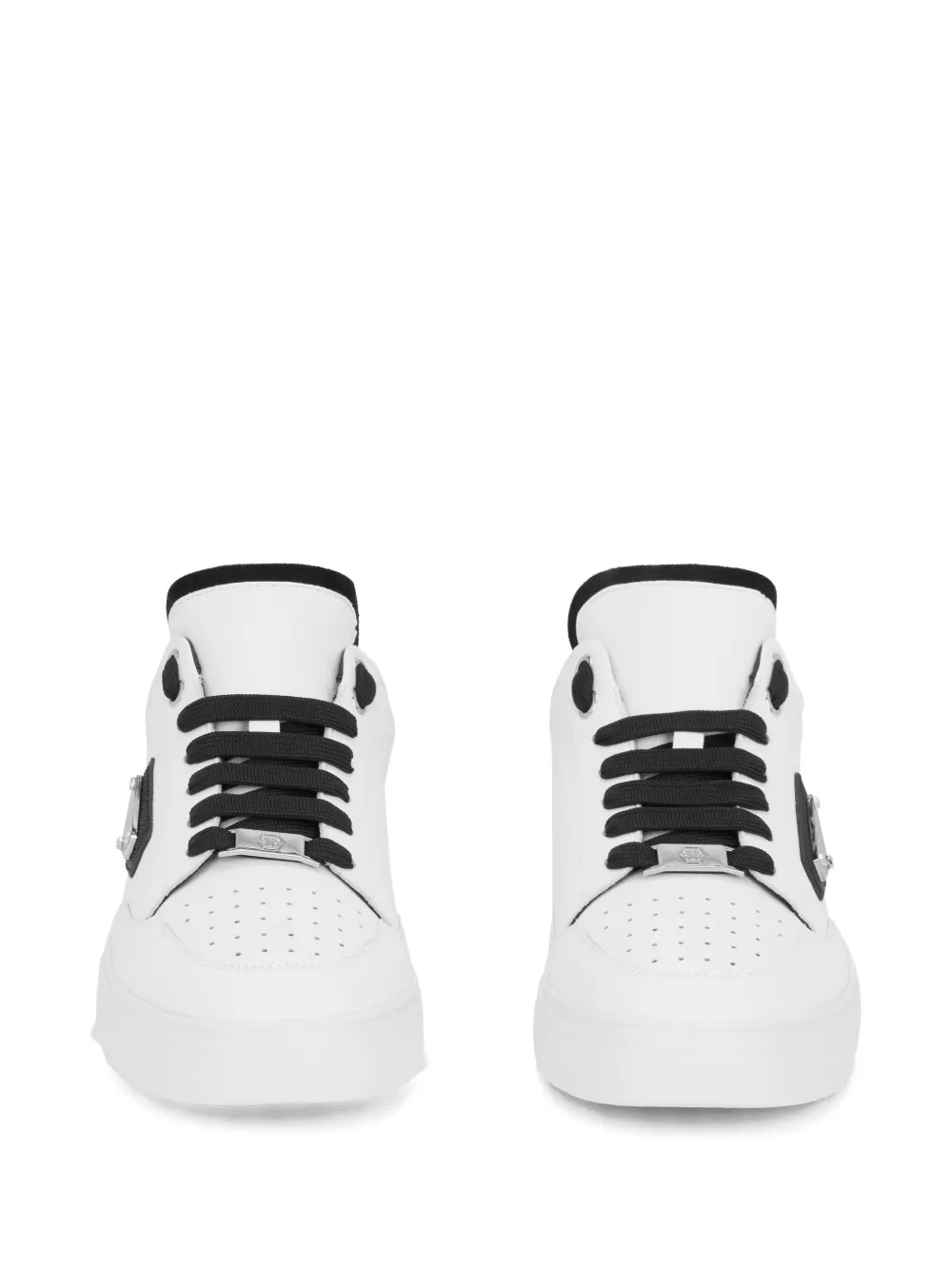 Philipp Plein Triangle-plaque Low-top Sneakers In White