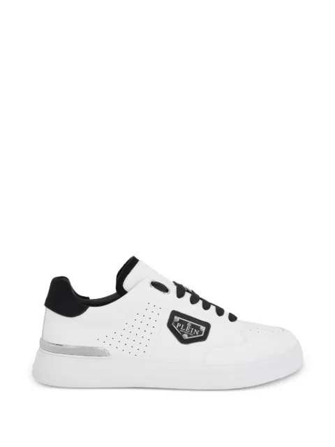 Philipp Plein tenis bajos con placa triangular