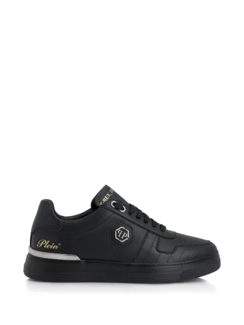 Philipp Plein logo plaque leather trainers