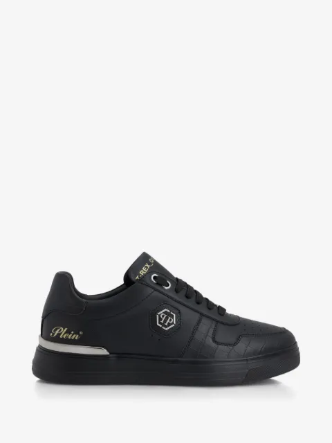 Philipp Plein T-REX 01 logo-plaque leather sneakers 