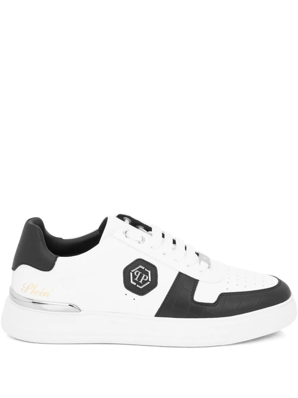 Philipp Plein T-rex Logo Plaque Trainers In Multi