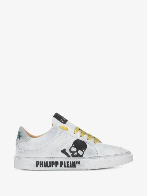 Philipp Plein Retrokickz TM skull leather low-top sneakers