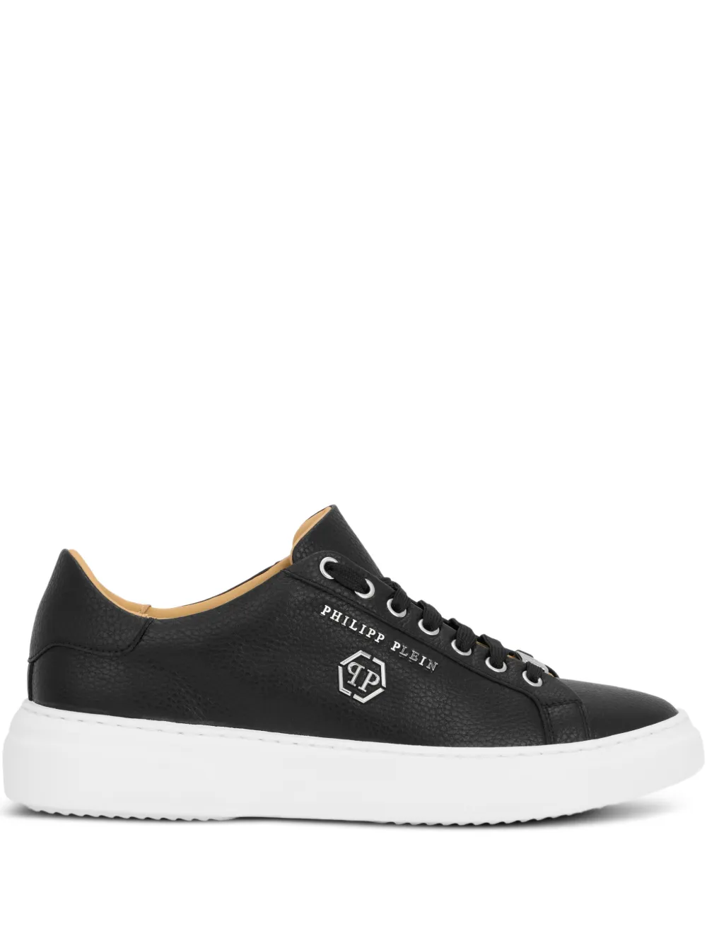 Philipp Plein tenis con logo hexagonal | negro | Image 1