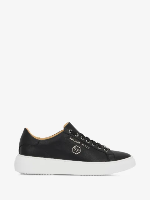 Philipp Plein hexagon-logo leather sneakers