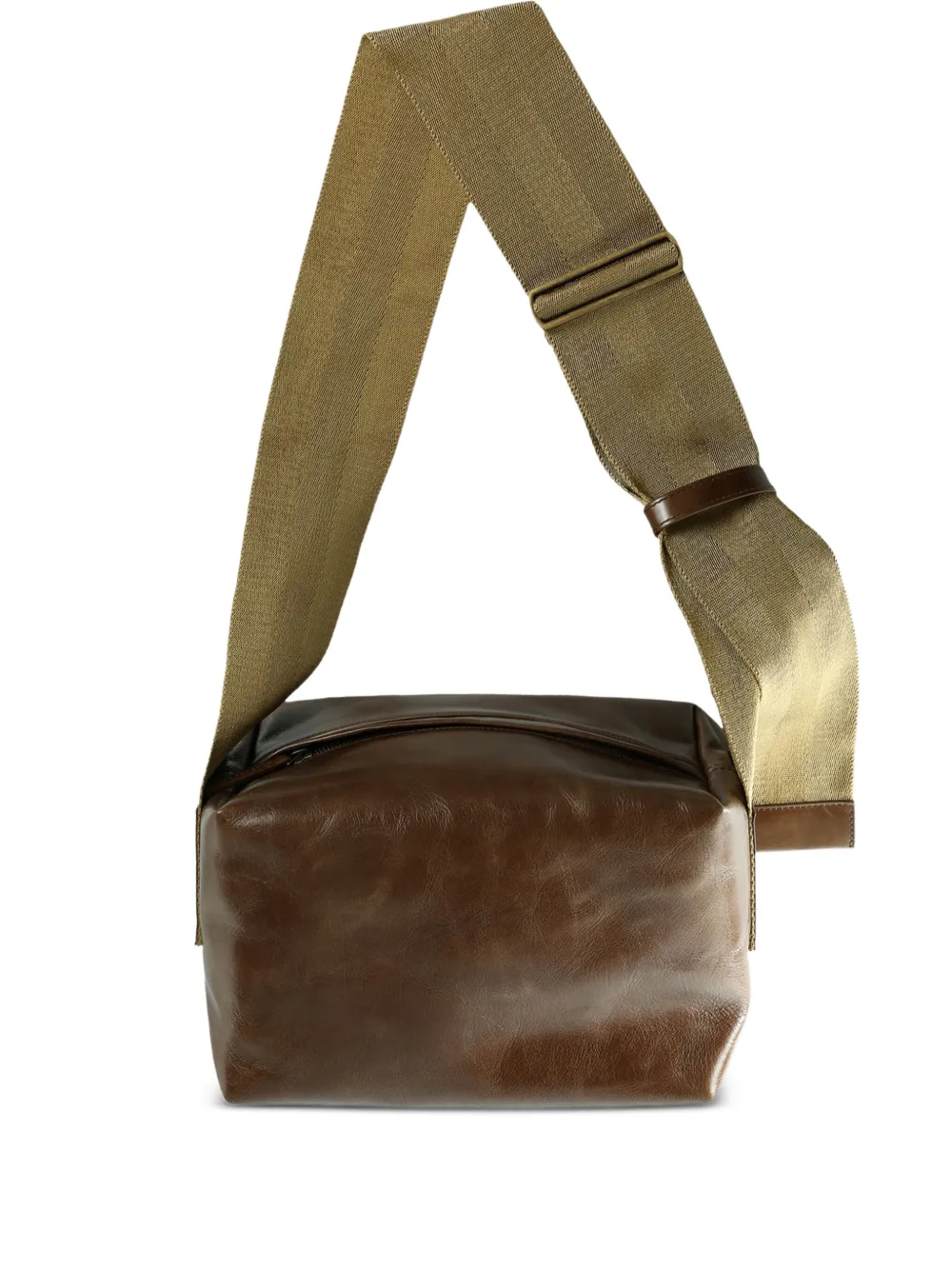 Uma Wang medium leather shoulder bag - Marrone