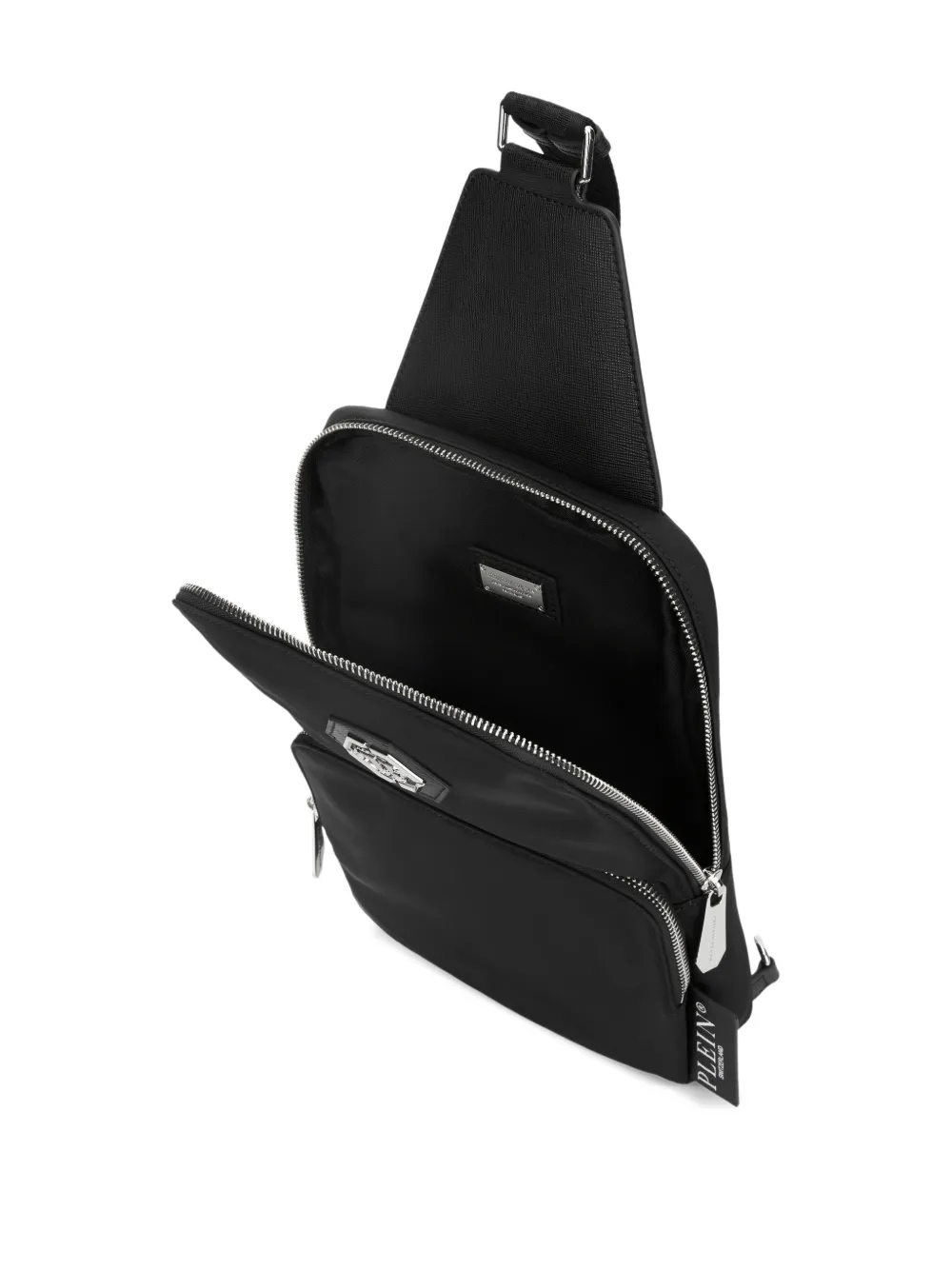Philipp Plein Crossbodytas met logoplakkaat Zwart