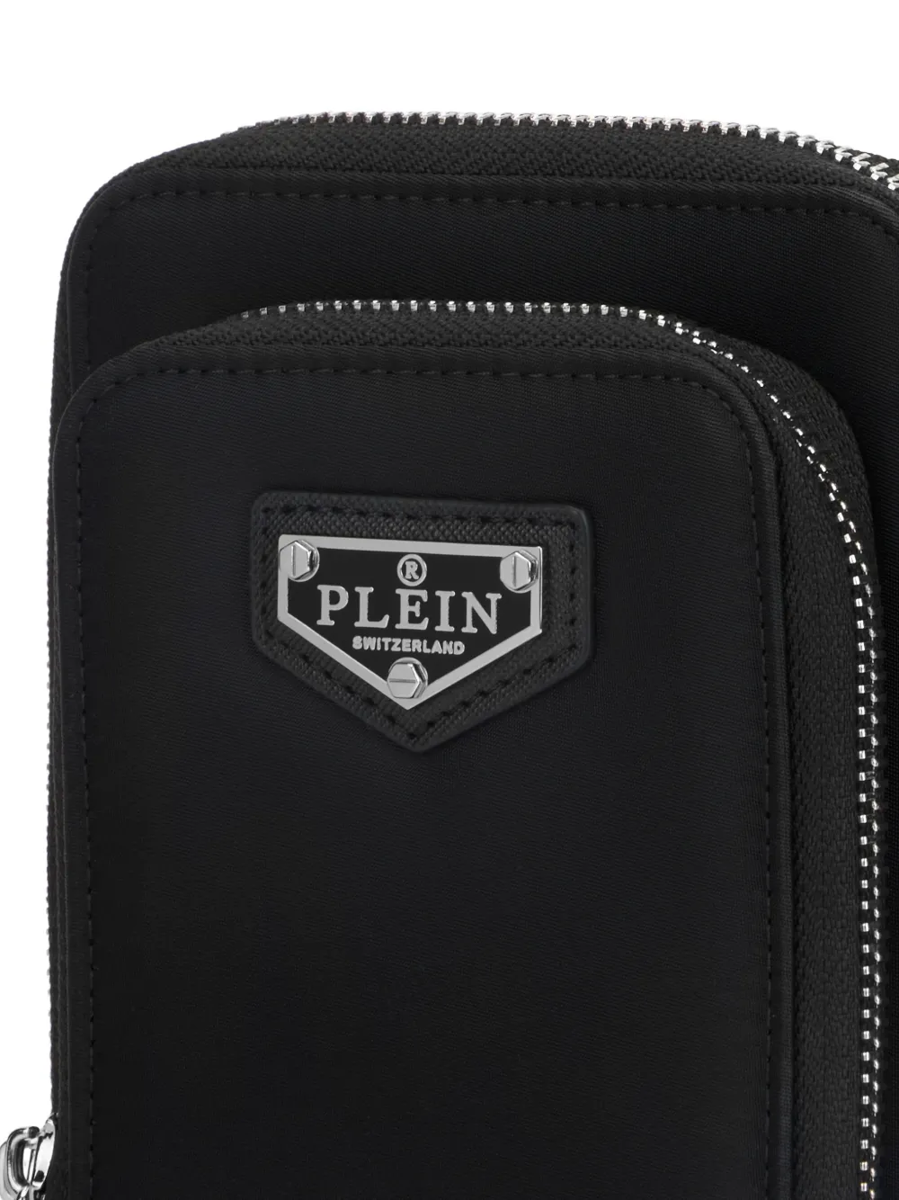 Philipp Plein Smartphone messengertas met rits Zwart