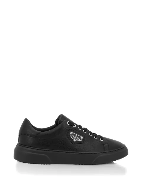 Philipp Plein Titan Plein leren sneakers met logoplakkaat