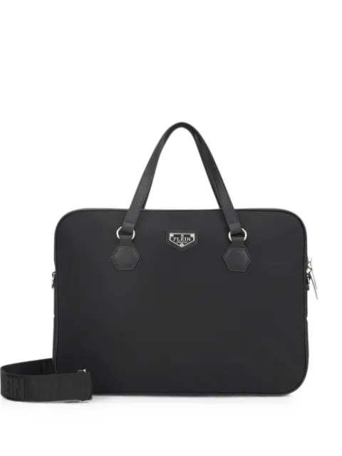 Philipp Plein pochette d'ordinateur à plaque logo