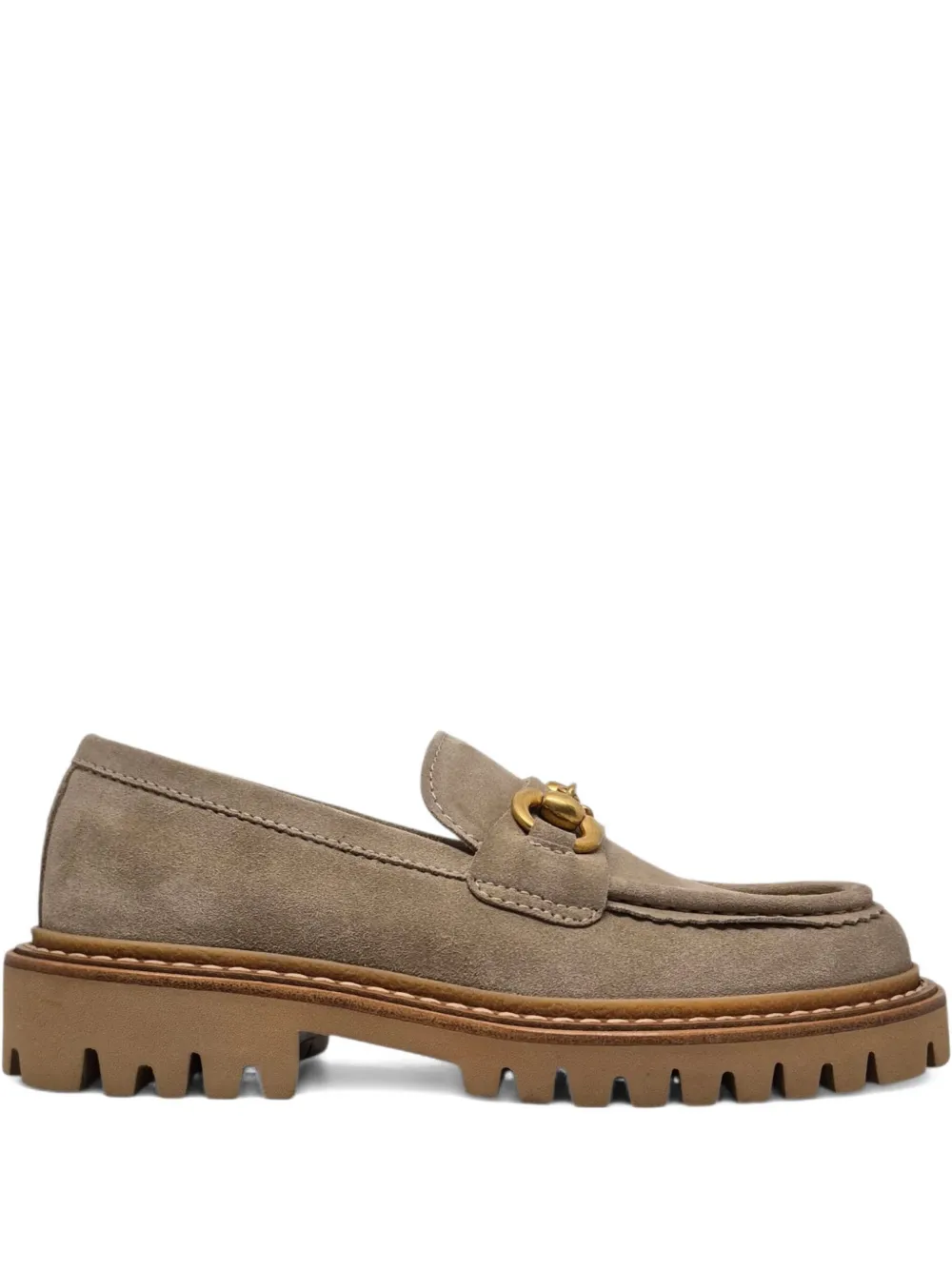 Henderson Baracco 35mm Suede Loafers In Neutral