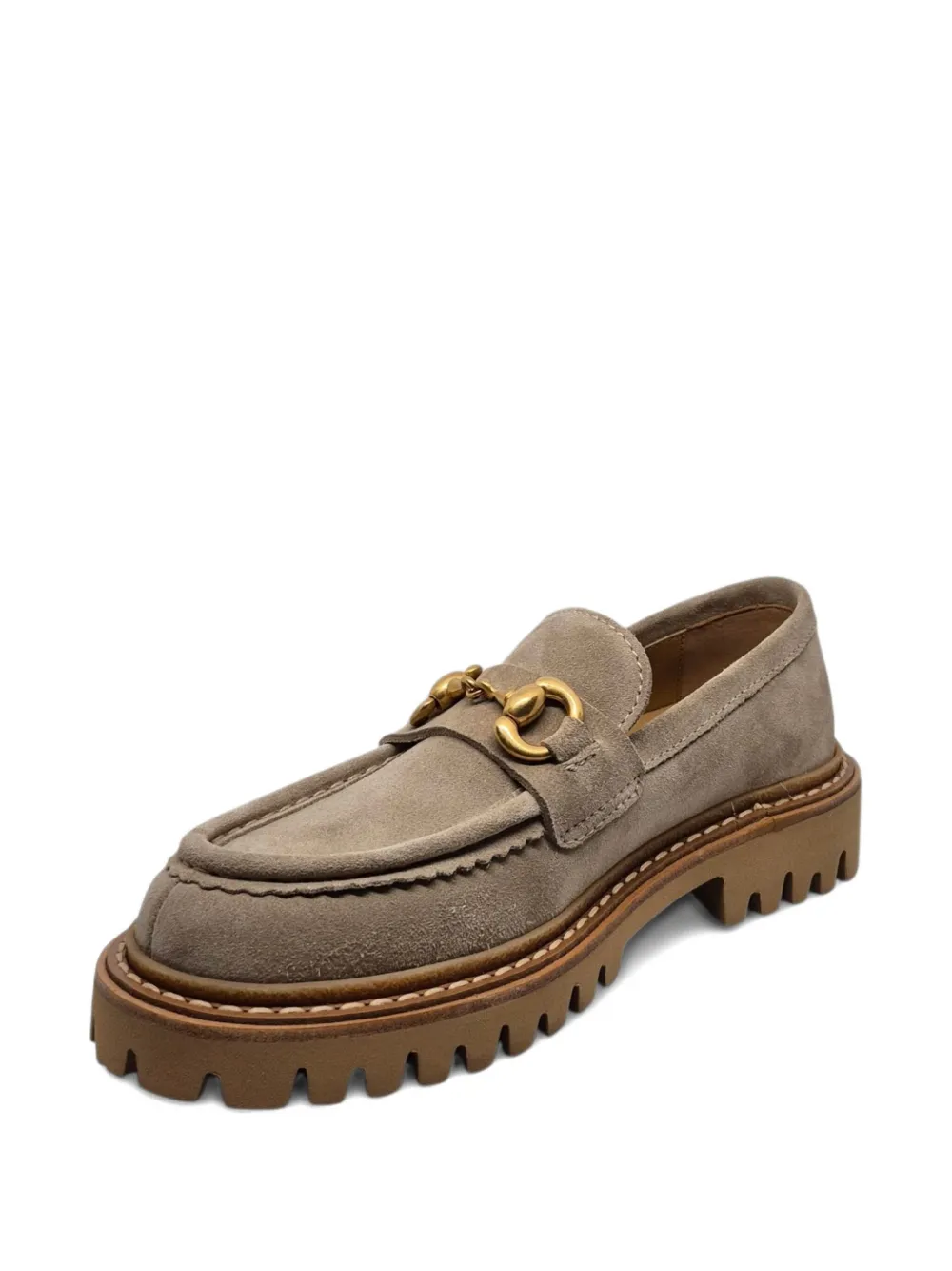 Henderson Baracco 35mm Suede Loafers In Neutral