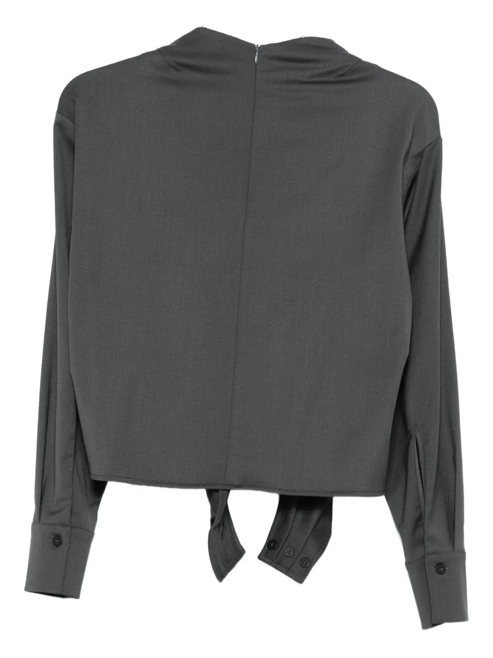 Tela Top met col - Grijs