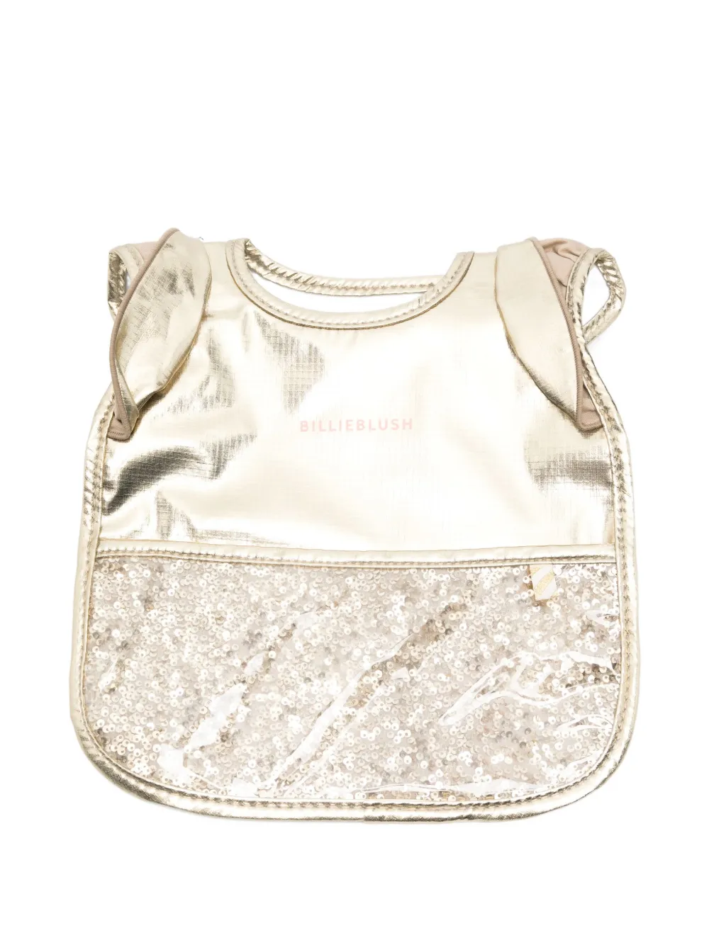 Billieblush babero bordado con lentejuelas | dorado | Image 1