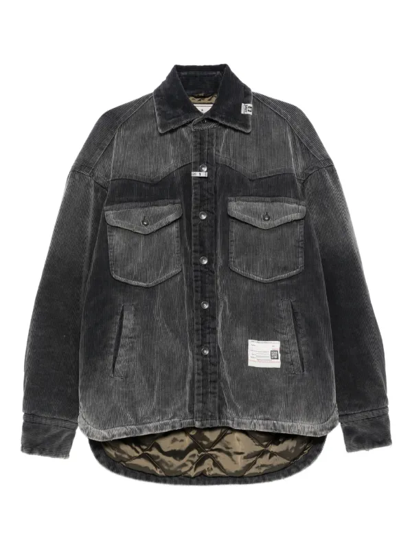 Maison MIHARA YASUHIRO コーデュロイシャツ　ジャケット Maison MIHARA YASUHIRO コーデュロイ シャツジャケット | グレー