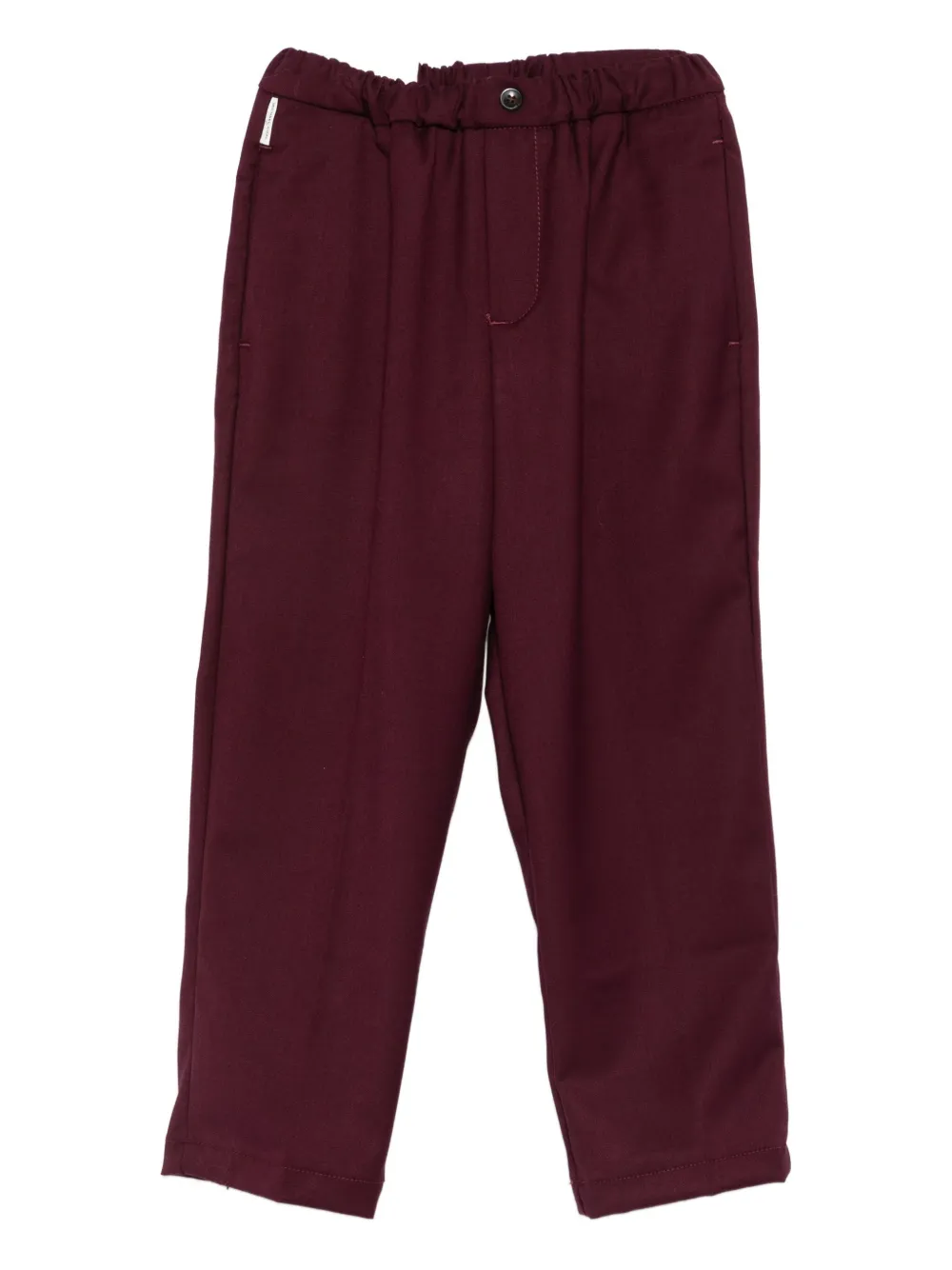Michael Coal Elasticated-waist Trousers In Burgundy