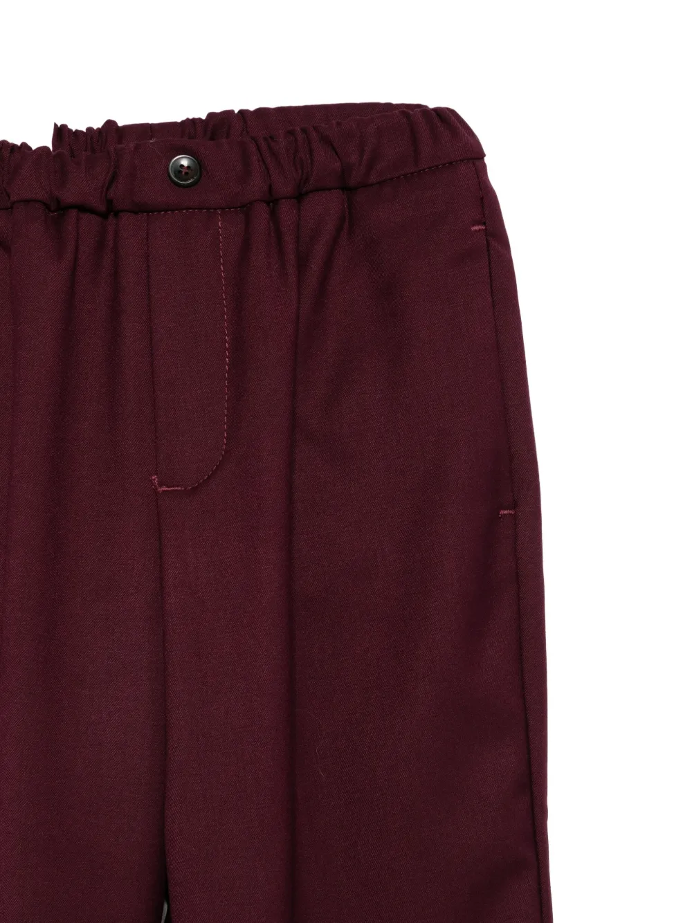 Michael Coal Elasticated-waist Trousers In Burgundy