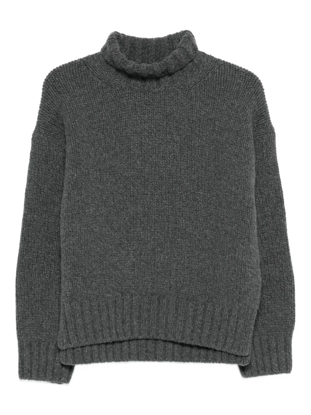 Closed turtleneck wool sweater | Grey | Image 1