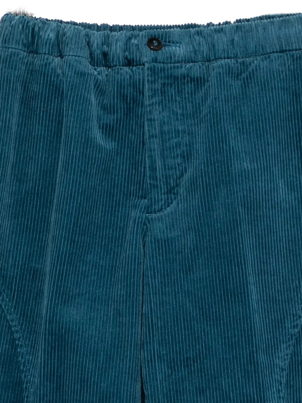 Michael Coal Corduroy Panelled Trousers In Blue