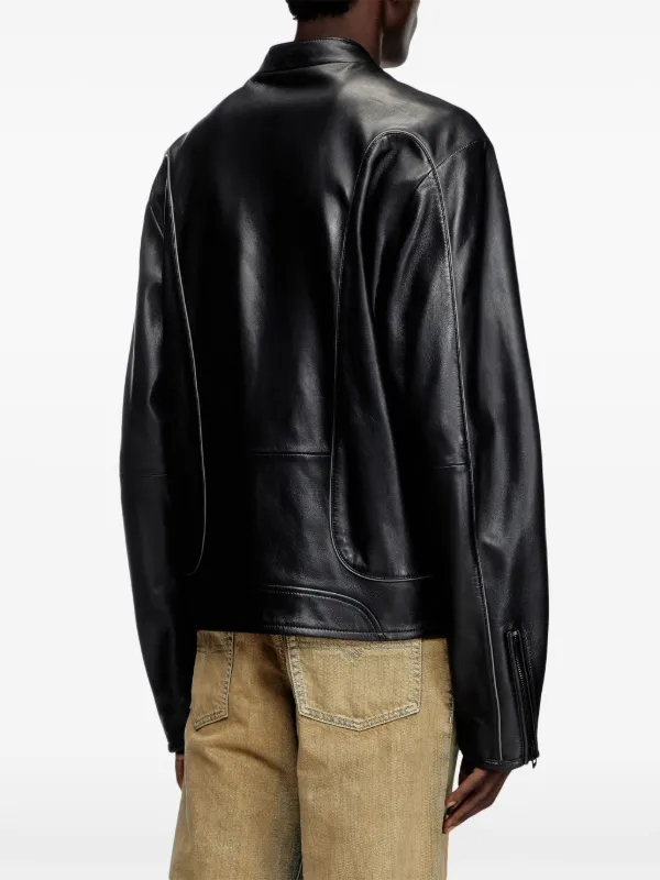 DIESEL　ムートンジャケット Diesel パネル ジャケット | ブラック | FARFETCH JP