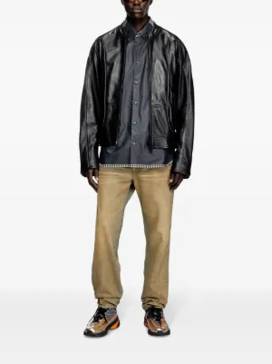 【新品】DIESEL ディーゼル 高級レザージャケット XXL 本革100％ DIESEL BLACK GOLD ディーゼルブラックゴールド レザー
