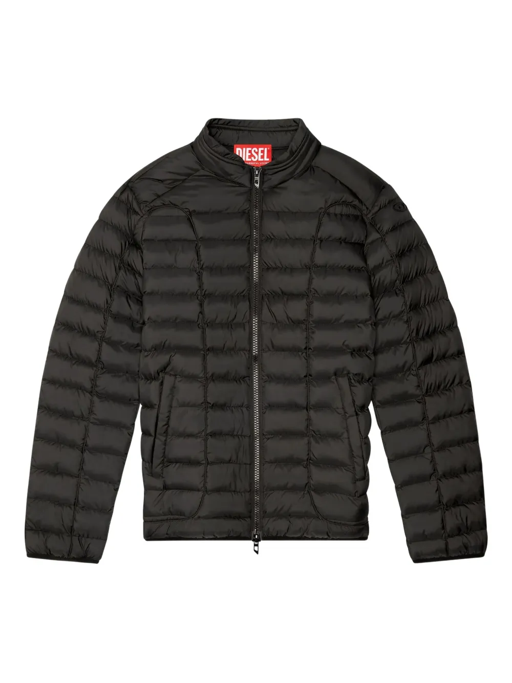 Diesel W-Pilot zip-up padded jacket - ブラック Diesel W-Pilot zip-up padded jacket - ブラック