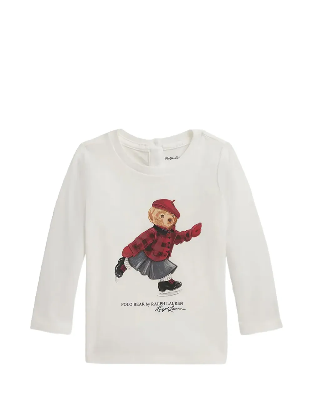 POLO RALPH LAUREN KIDS Top con stampa - Bianco