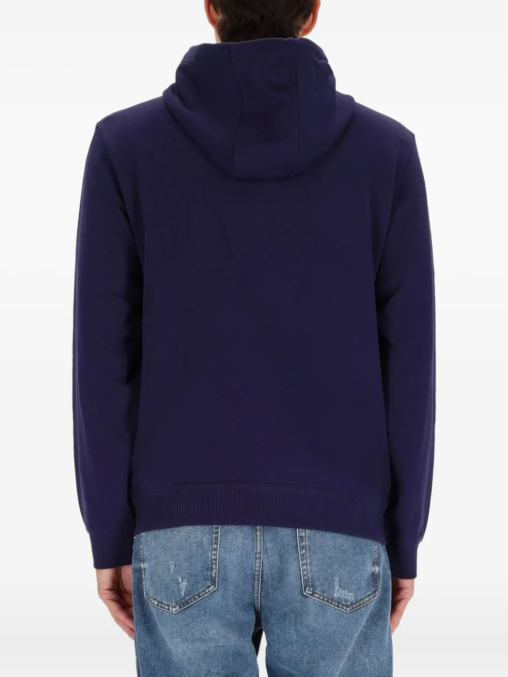 HUGO Hoodie met logopatch Blauw