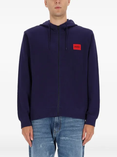 HUGO logo-patch hoodie
