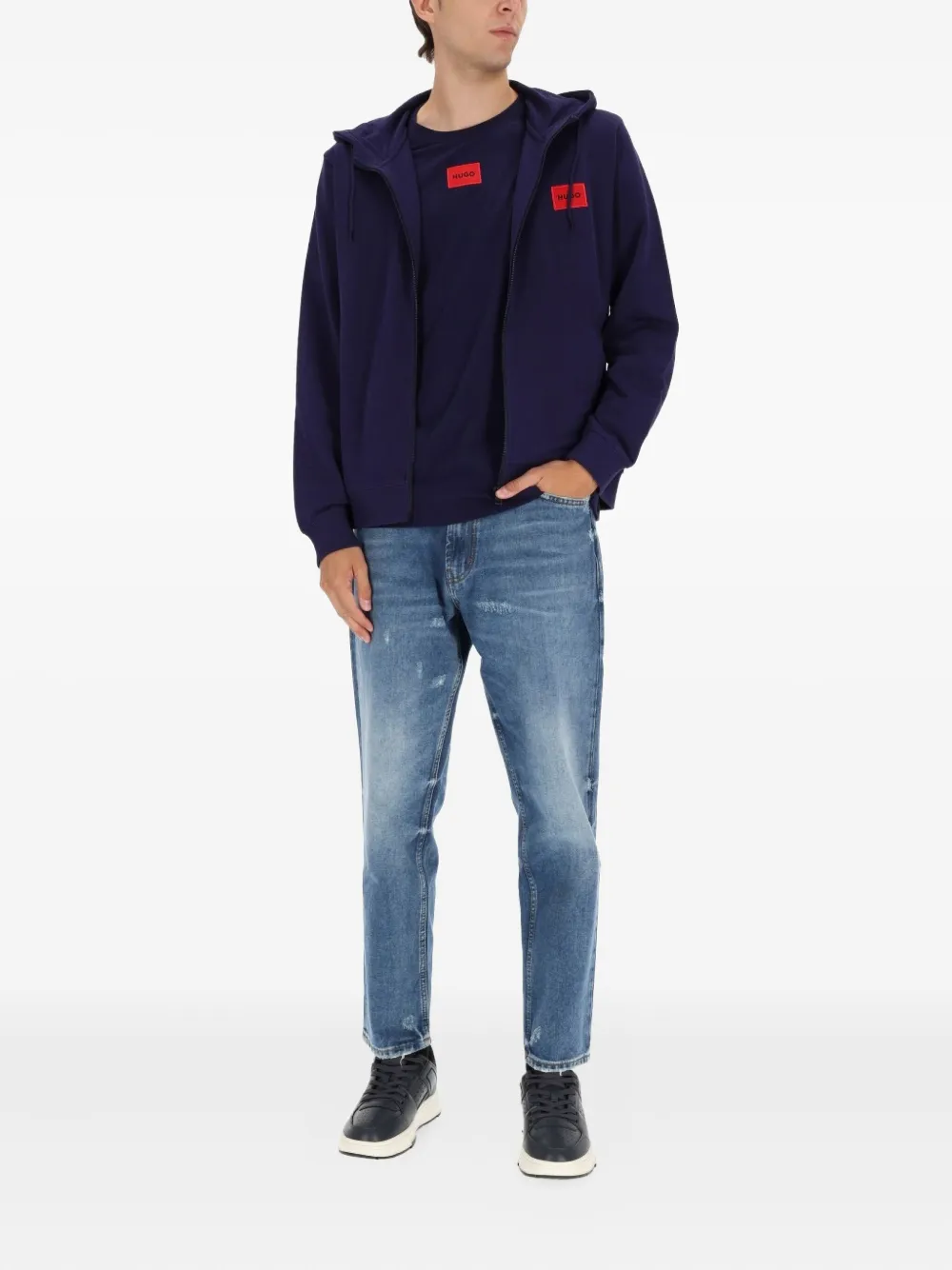 HUGO logo-patch hoodie | Hoodies | Image 2
