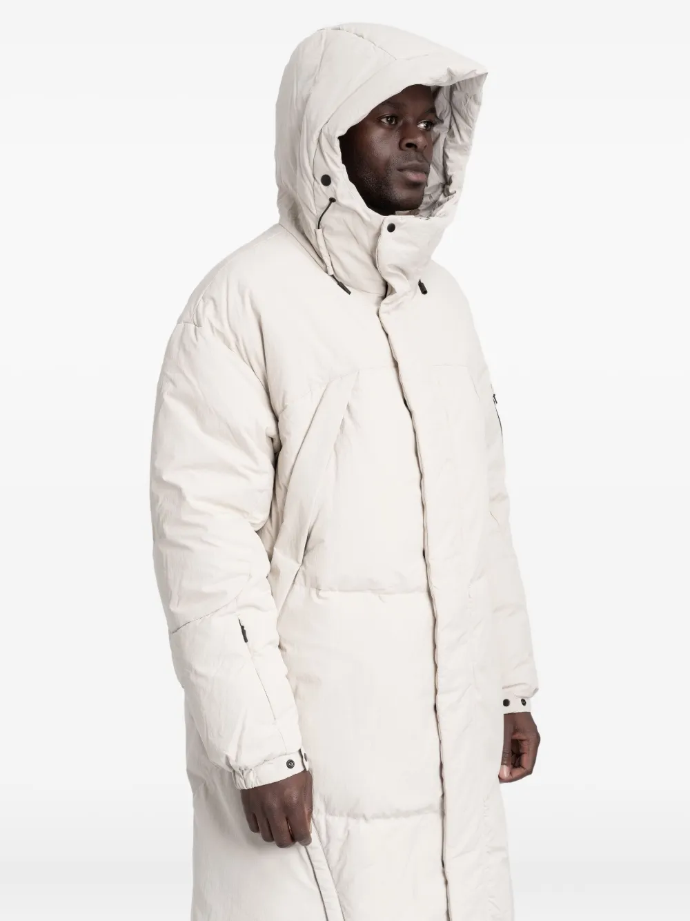 JG1 zip-fastening padded coat | Neutrals | Image 1