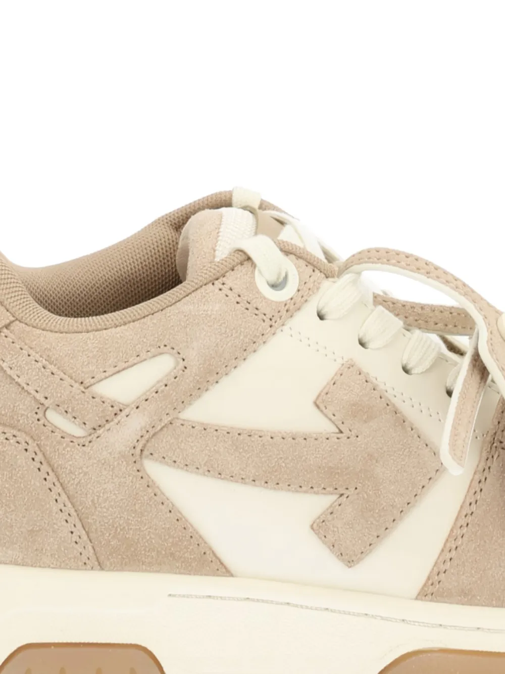 Off-White Arrow panelled sneakers - Beige