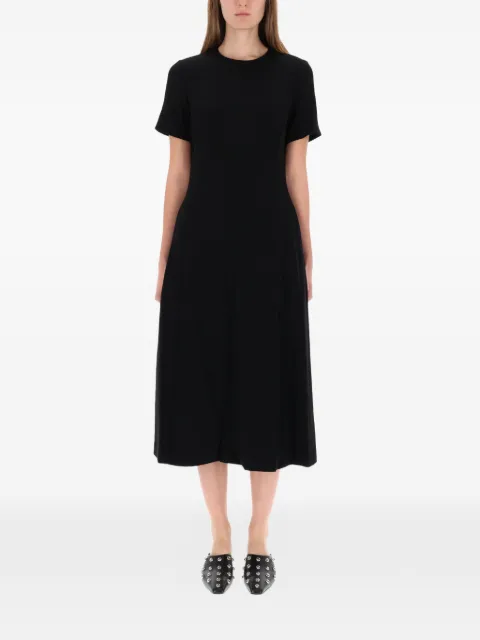 Theory short-sleeve A-line midi dress