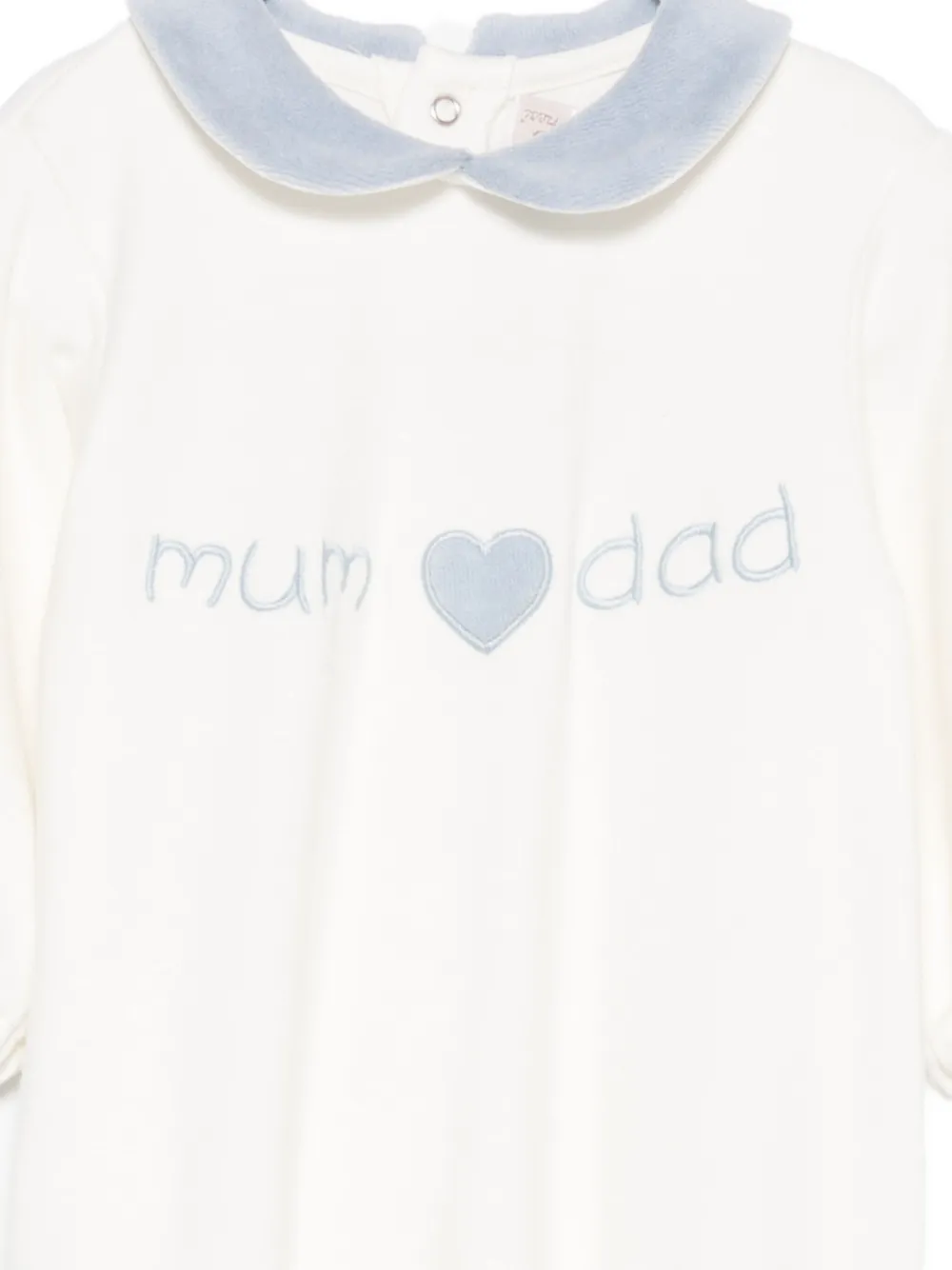 La Stupenderia Romper met borduurwerk Wit