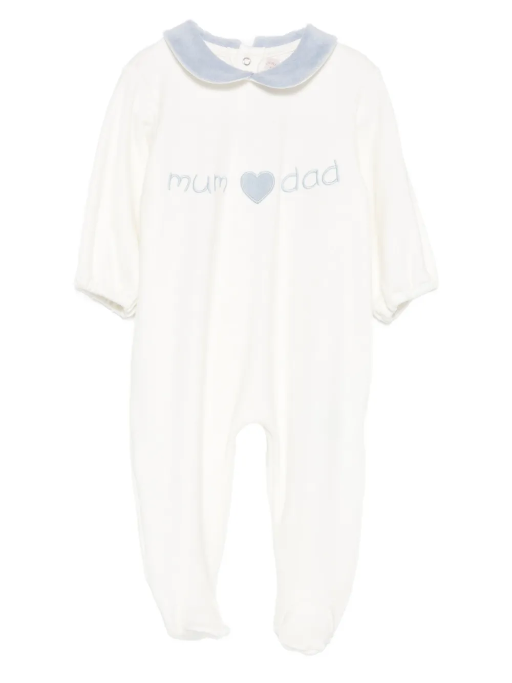 La Stupenderia embroidered babygrow - Bianco