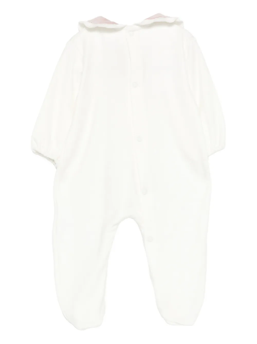 La Stupenderia Romper met ruchekraag Wit