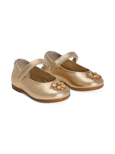 Dolce & Gabbana Kids nappa-leather ballet flats