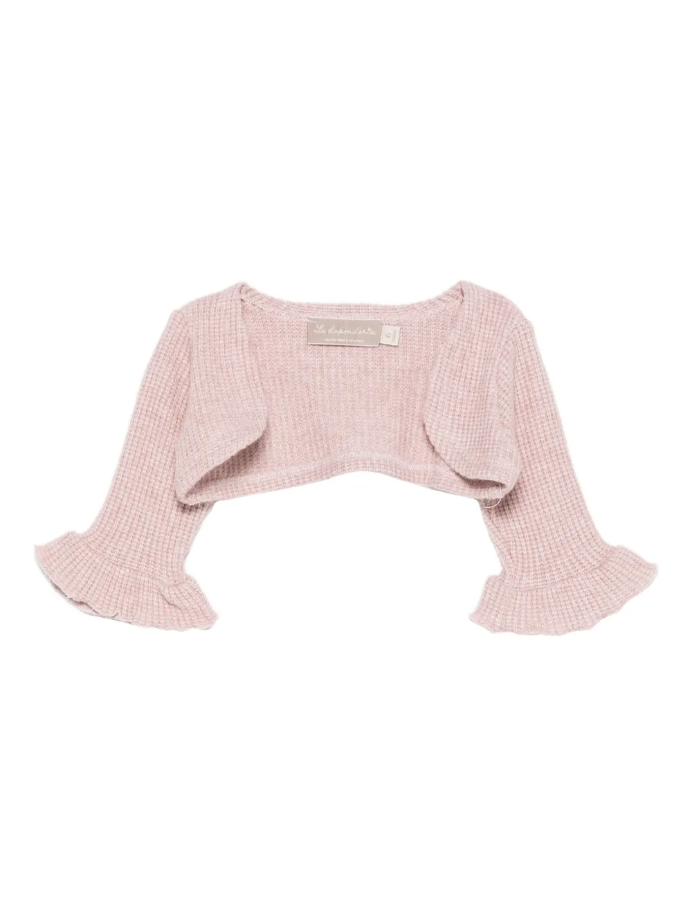 La Stupenderia ruffled-detail cardigan - Rosa