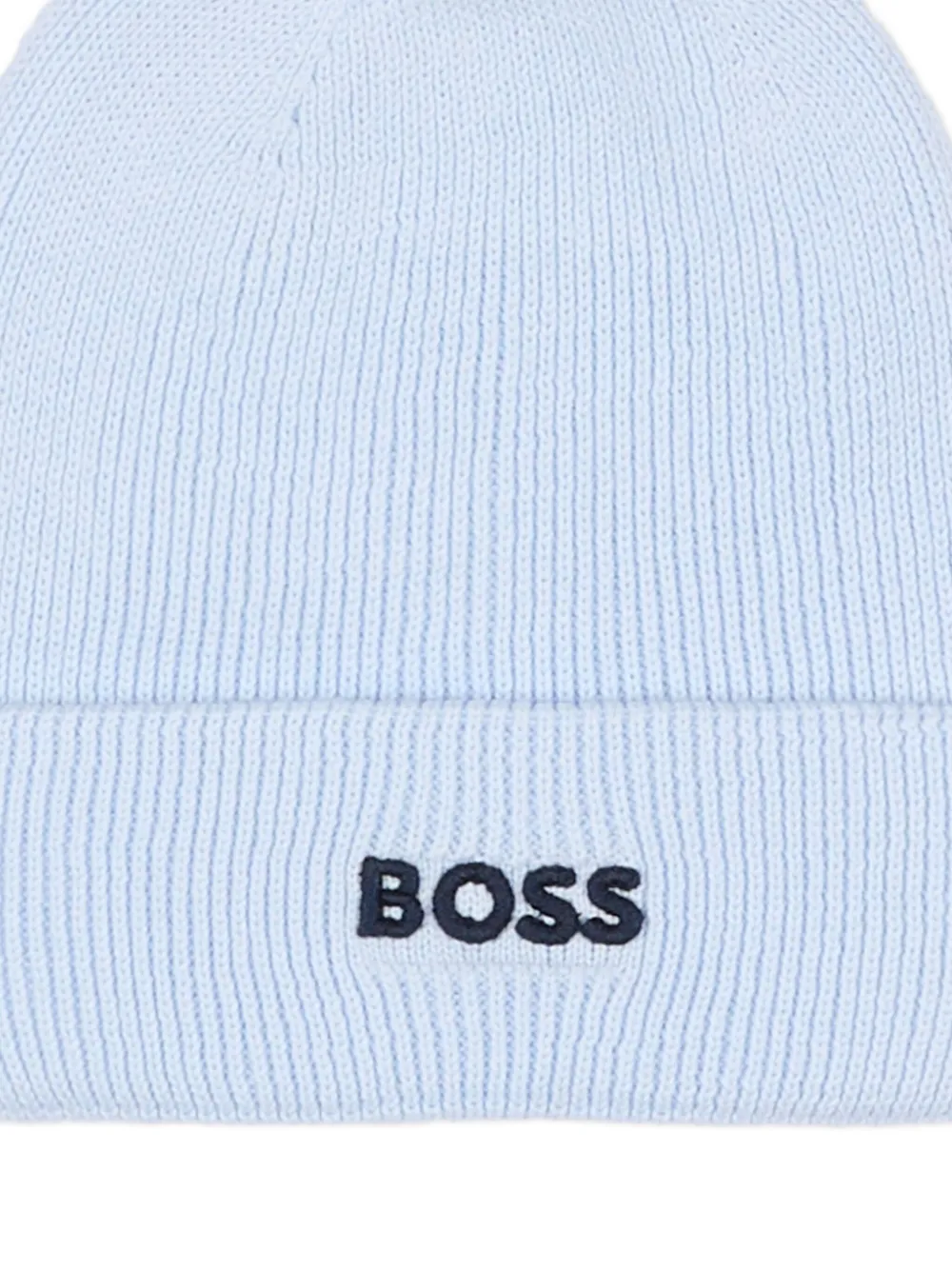 BOSS Kidswear Muts met pompon Blauw