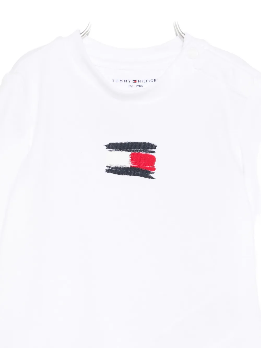 Tommy Hilfiger Junior Logo-print T-shirt In White