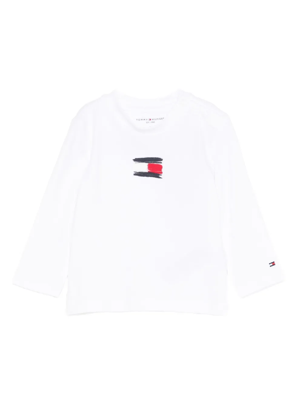 Tommy Hilfiger Junior playera con logo estampado | blanco | Image 1