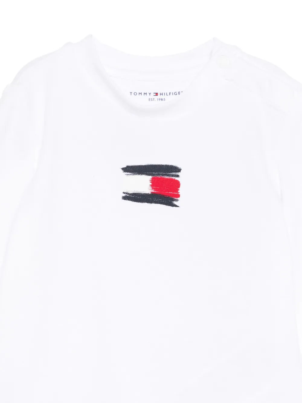 Tommy Hilfiger Junior T-shirt met logoprint Wit