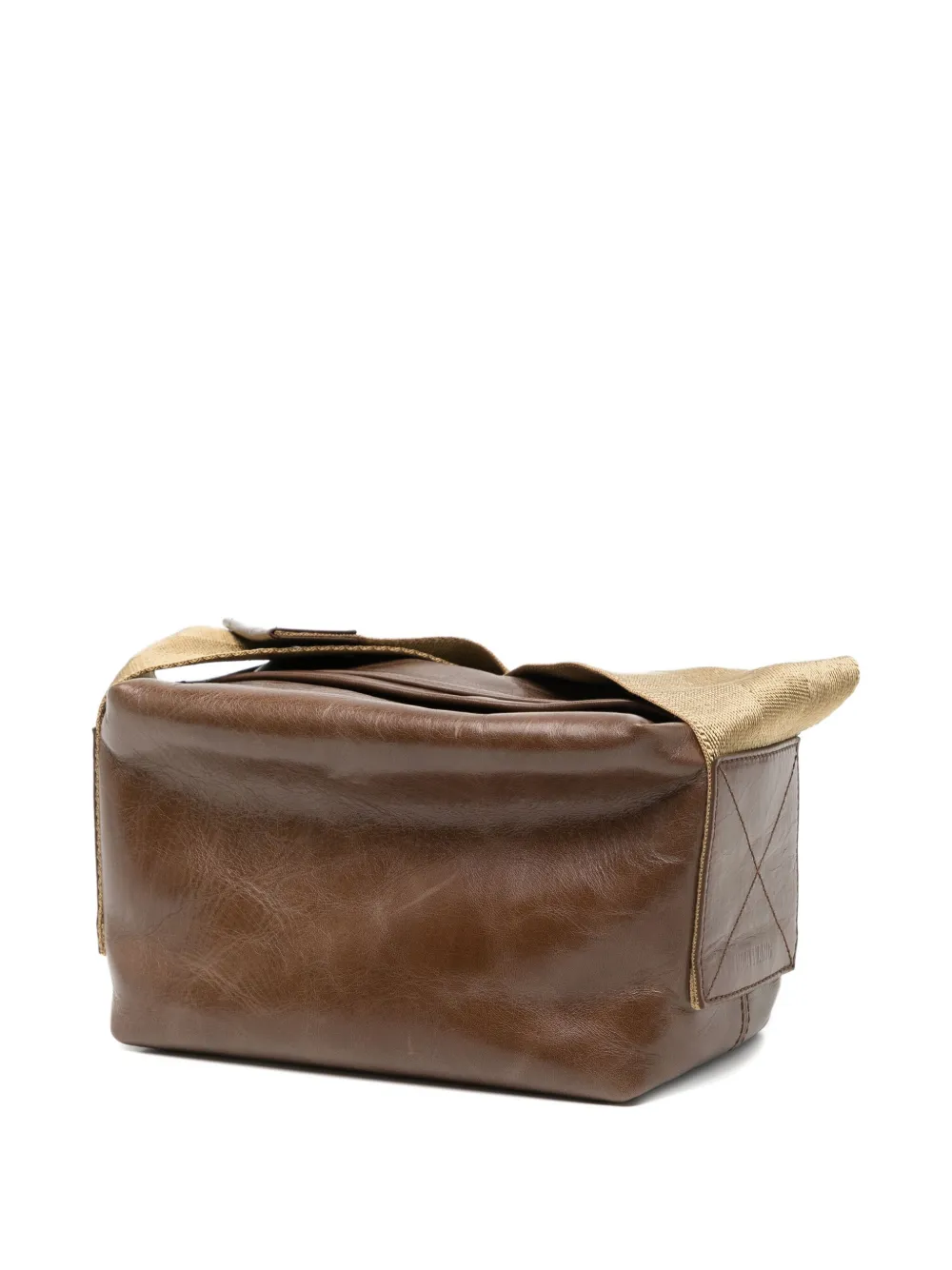 Uma Wang Faux-leather Shoulder Bag In Brown
