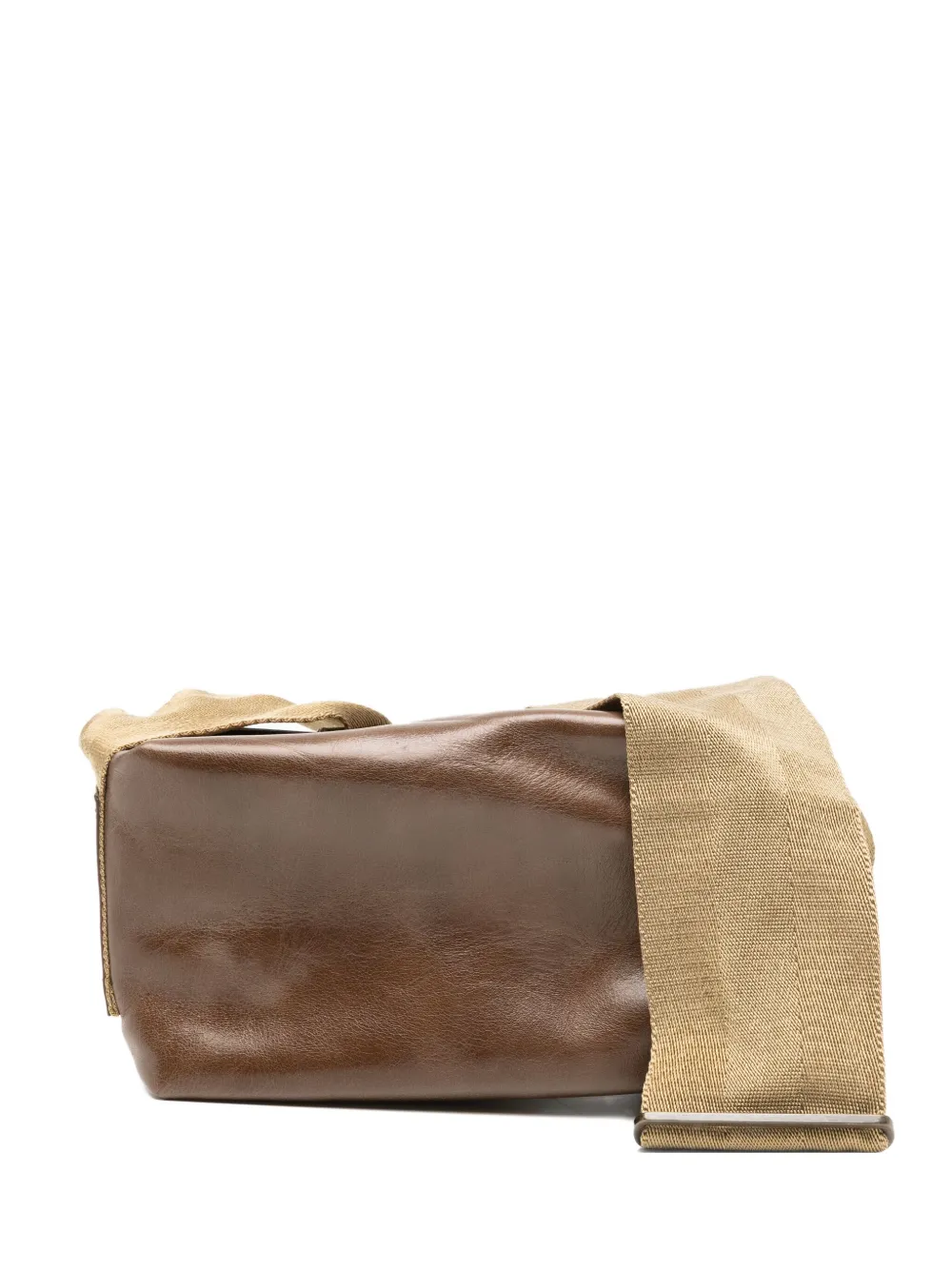 Uma Wang Faux-leather Shoulder Bag In Brown