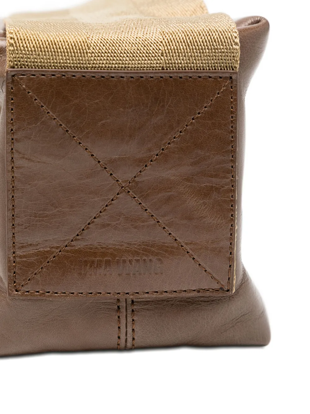 Uma Wang Faux-leather Shoulder Bag In Brown