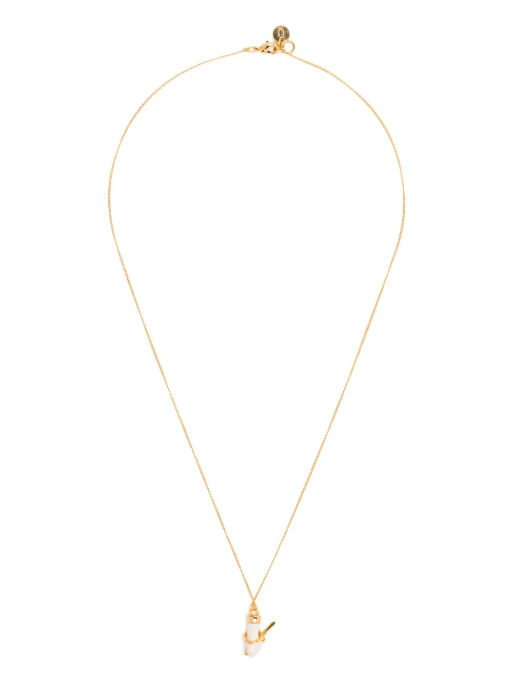 Undercover Logo Pendant Necklace In Gold