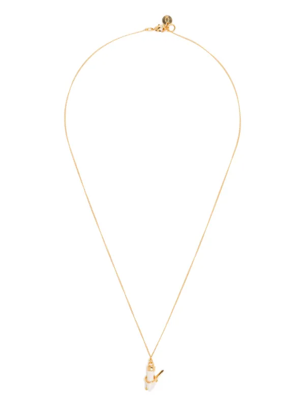 Undercover Logo Pendant Necklace | Gold | FARFETCH