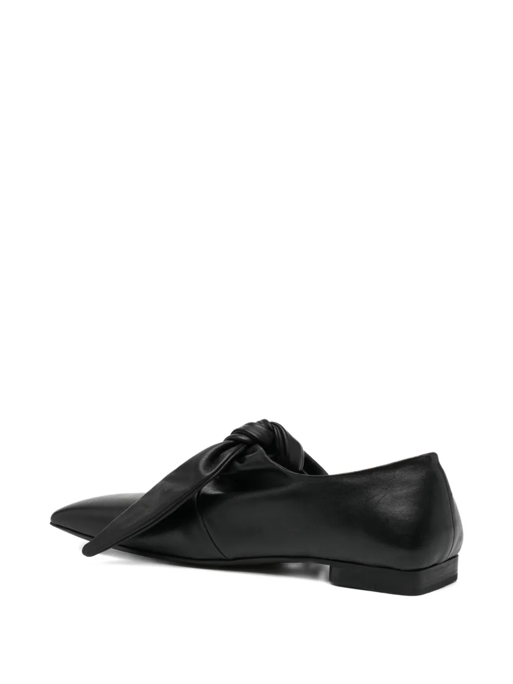 Uma Wang Bow Flat Pumps In Blue