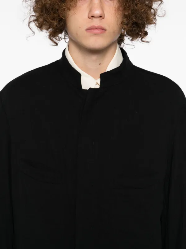 Forme D'expression Cotton Shirt Jacket | Black | FARFETCH KW